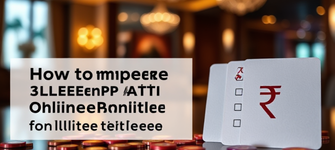 How to Compare All Teen Patti Online Listings for the First Time